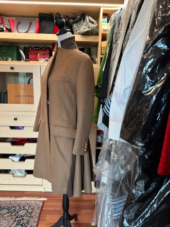 Sacai Brown Coat - Picture 6 of 12